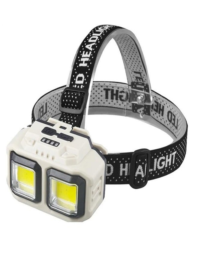 Linist Ultra Bright Waterproof CREE LED Rechargeable Headlamp - Weatherproof Head Torch,USB Charging, Power Display, and Adjustable Spotlight for Camping, Cycling, Hiking, Caving, and Hunting - Image 1