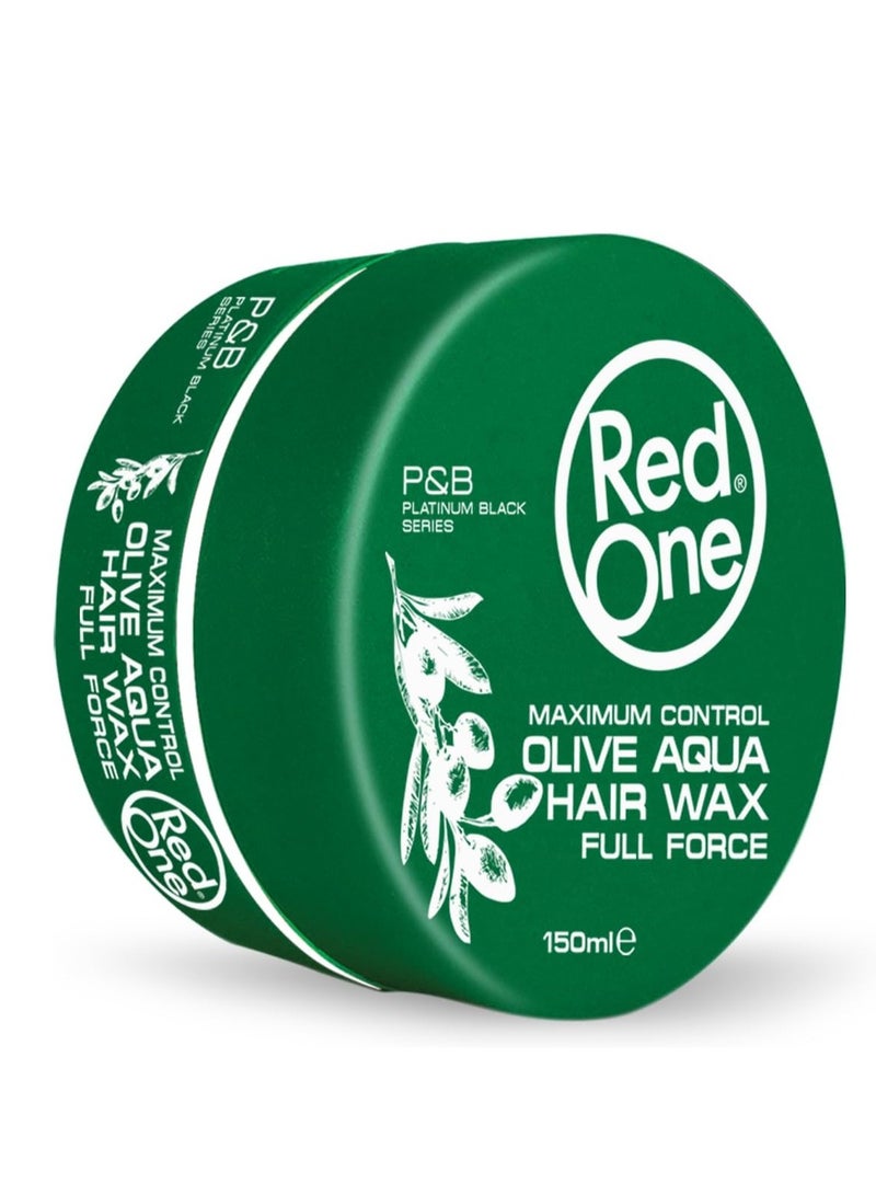 Redone RedOne Olive Aqua Hair Gel Wax Full Force 150ml – Long-Lasting Shine & Strong Hold - Image 5