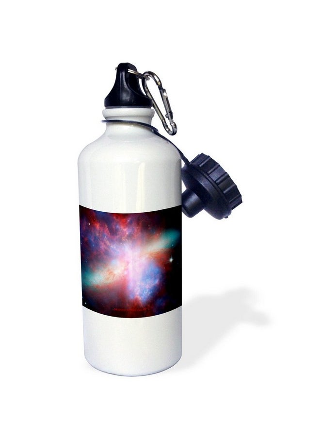 3DROSE - Galaxy And Nebula Messier Spiral Galaxy Sports Water Bottle 21 Oz White - Image 1