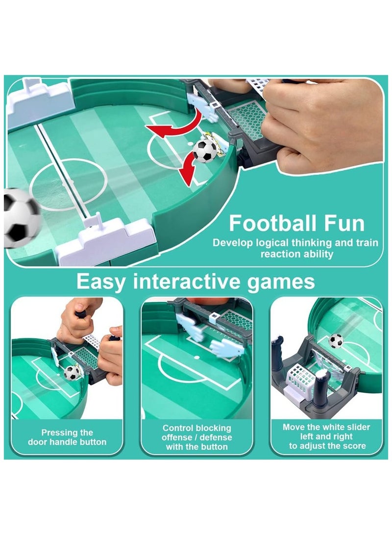 Mini Table Soccer, Football Interactive Game With 6 Footballs, Tabletop Set for Kids, Family Sports Board for Adults Birthday Party World Cup (Medium Size) - Image 4