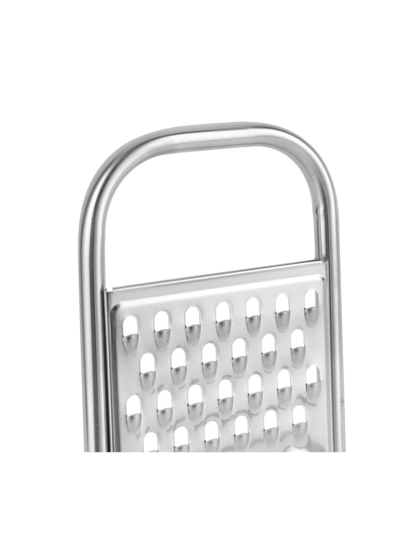 Royalford Stainless Steel 3-in-1 Flat Grater- RF12351/ with PP Base, Light-Weight and Compact Design/ Multiple Grating Style Silver - Image 3