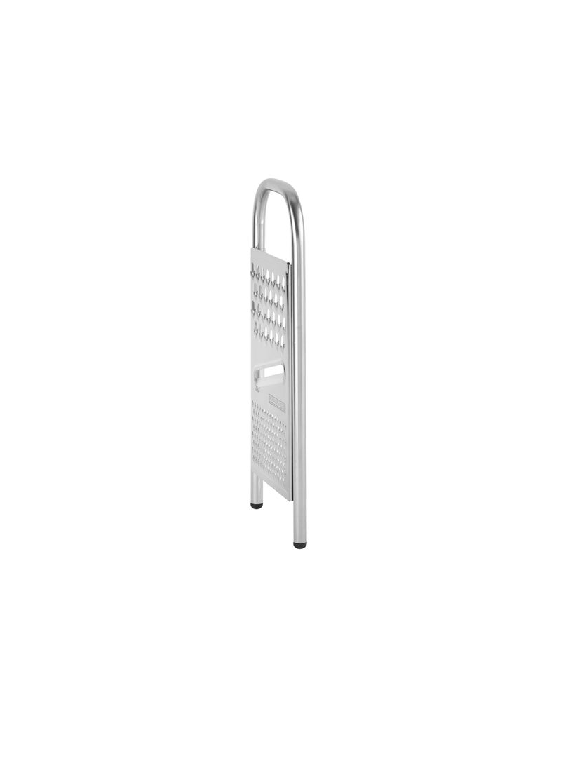 Royalford Stainless Steel 3-in-1 Flat Grater- RF12351/ with PP Base, Light-Weight and Compact Design/ Multiple Grating Style Silver - Image 2