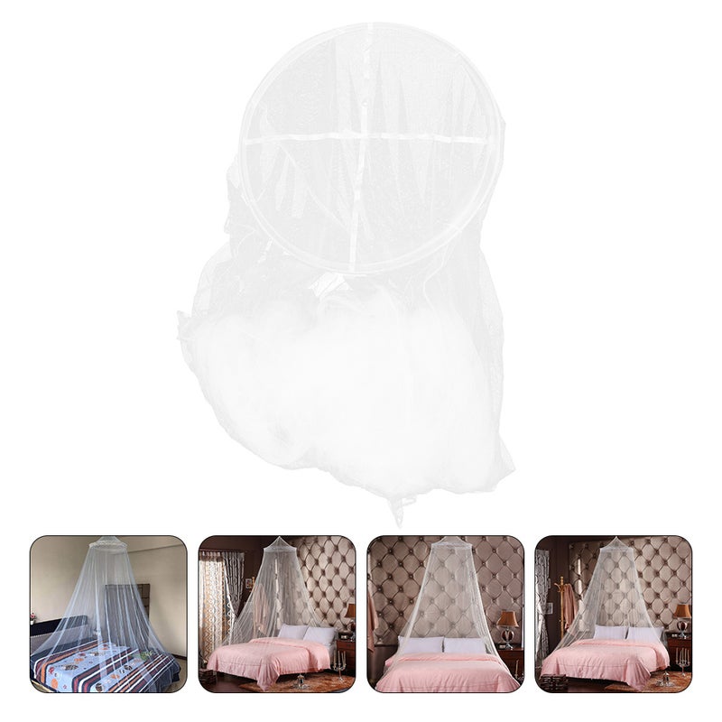 2pcs Bed Net Netting Bed Canopy Circular Curtain and - Image 3