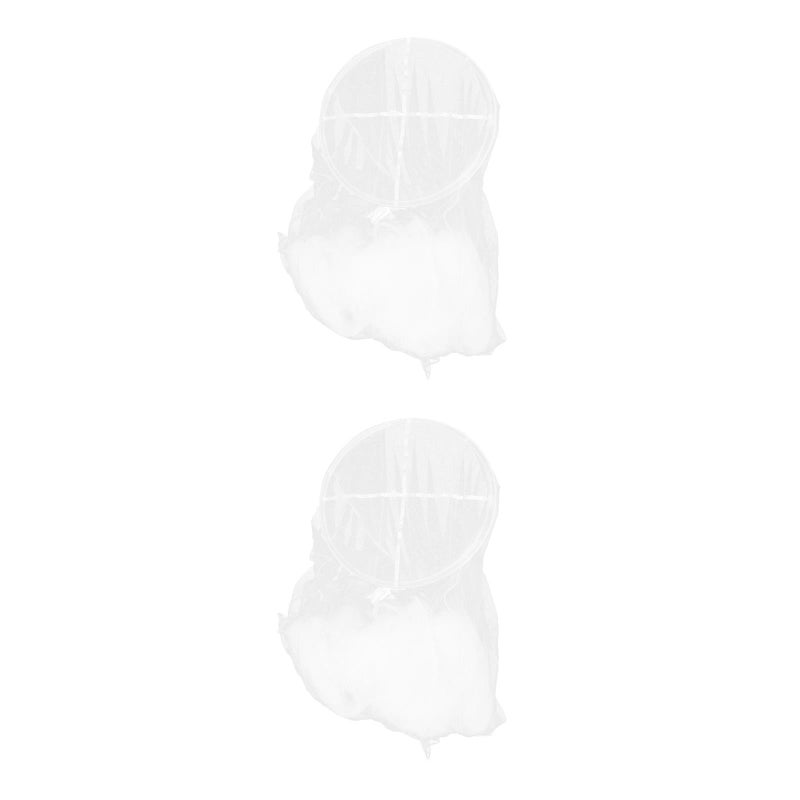 2pcs Bed Net Netting Bed Canopy Circular Curtain and - Image 1