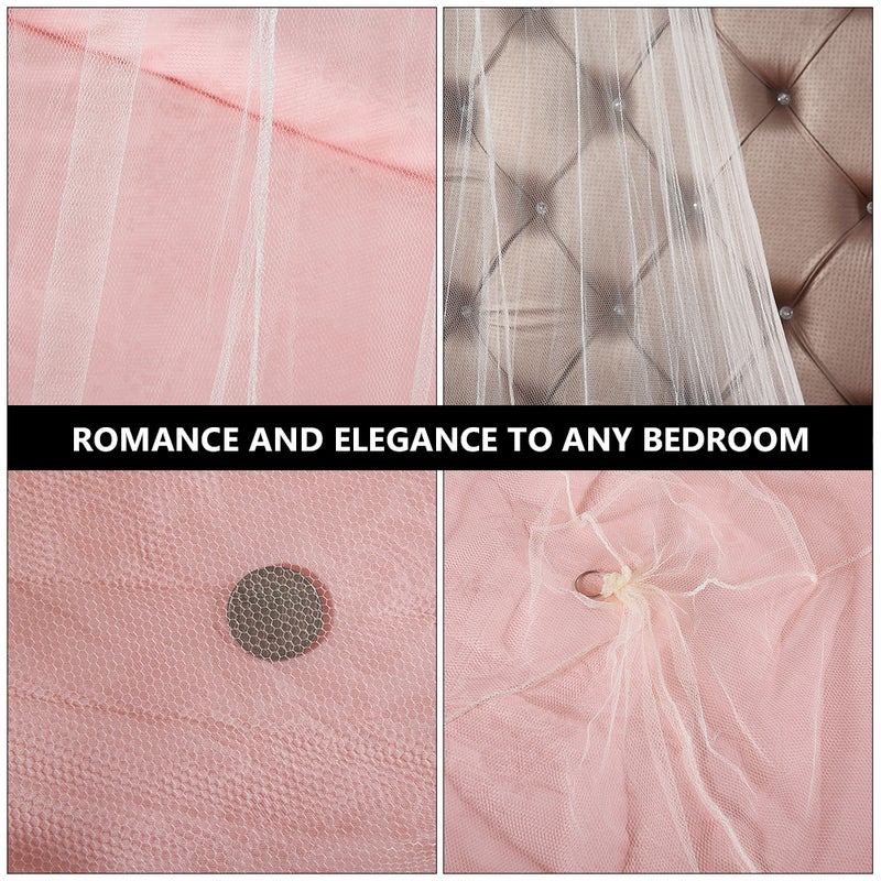 2pcs Bed Net Netting Bed Canopy Circular Curtain and - Image 5