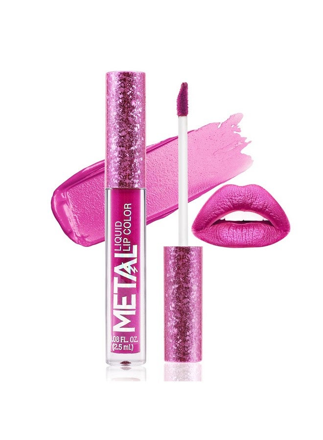 Boobeen Metallic Liquid Lipsticks Matte Lips Lipstick Pearl Glitter Lip Gloss High Pigment Long Lasting Nonstick Lip Glaze Makeup For Women And Girls (C06) - Image 1
