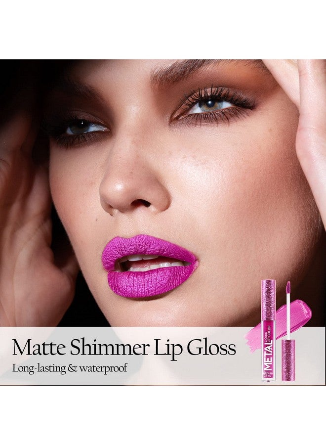 Boobeen Metallic Liquid Lipsticks Matte Lips Lipstick Pearl Glitter Lip Gloss High Pigment Long Lasting Nonstick Lip Glaze Makeup For Women And Girls (C06) - Image 5
