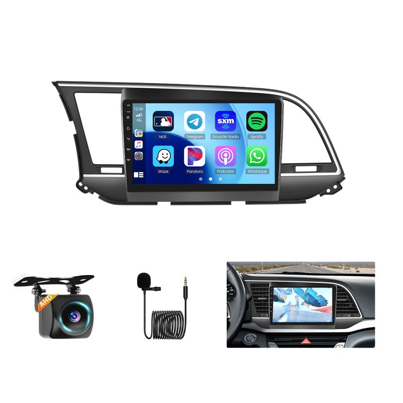 8 Core Car Radio for Hyundai Elantra 2016 2017 2018 9 inch HD IPS Touch Screen for Elantra Bluetooth Radio with CarPlayAndroid Auto Bluetooth 50 32EQ 4GB64GB