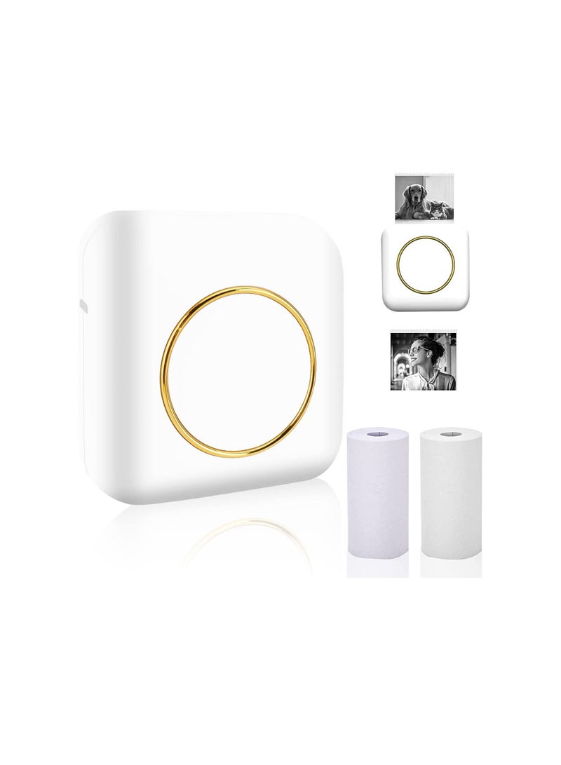 Mini Printer Portable Bluetooth Photo Printer Inkless Pocket Printer for iPhone Thermal Sticker Maker Machine Label Printer for Receipt Picture Notes Study Home Office - Image 5