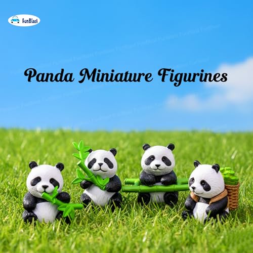 FunBlast Panda Miniature Figurines - Decorative Showpiece, Gift for Him/Her, Diwali Deepwali New Year Home Decor, Bedroom, Living Room, Office, Table, Car Dashboard (Style-B) - Image 4