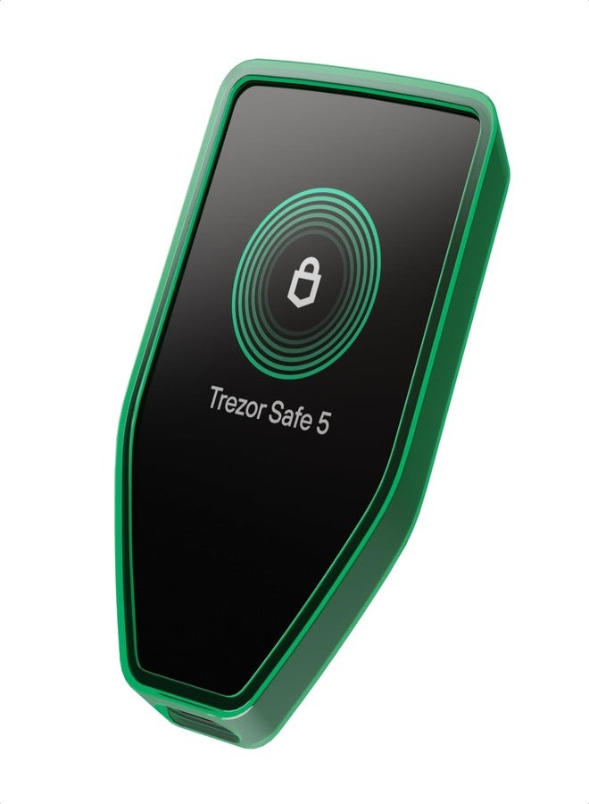 Trezor Silicone Bumper Case Safe 5 - Shock Absorbing Protective Cover (Clear Green) - Image 1