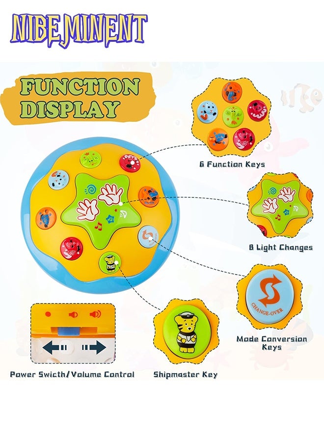 NIBEMINENT Baby Toys 6 to 12 Months - Ocean Spinning Luminous Toys Musical Baby Toys for 12-18 Months Crawling Learning Tummy Time Toys for 1 2 3 Year Old Infant Boys Girls Gifts - Image 2