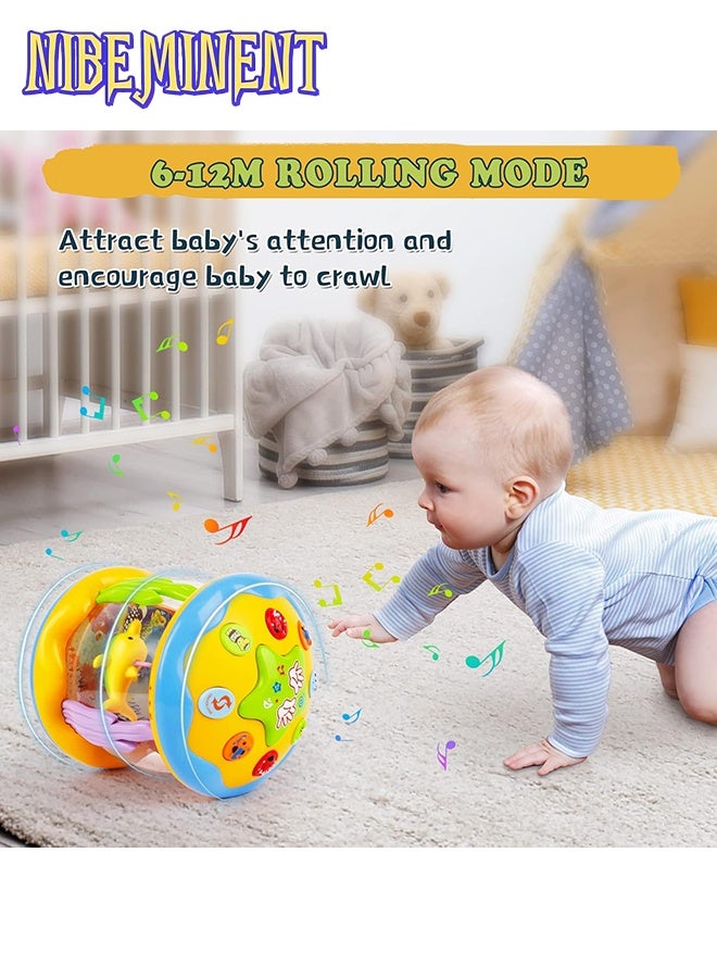 NIBEMINENT Baby Toys 6 to 12 Months - Ocean Spinning Luminous Toys Musical Baby Toys for 12-18 Months Crawling Learning Tummy Time Toys for 1 2 3 Year Old Infant Boys Girls Gifts - Image 3