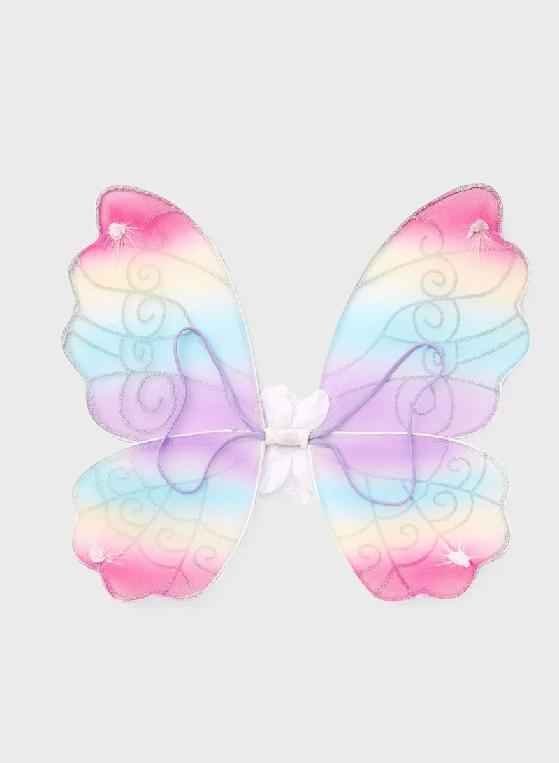 Claires Kids Pastel Rainbow Butterfly Wing