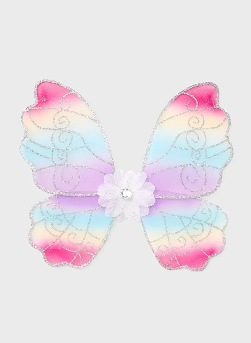 Claires Kids Pastel Rainbow Butterfly Wing