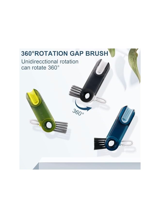 promass 3 in 1 Multifunctional Cleaning Brush, 3 in 1 Tiny Bottle Cup Lid Detail Brush Straw Cleaner Tools Multi-Functional Crevice Cleaning Brush, Multipurpose Bottle Gap Cleaner Brush (3Pcs) - Image 2