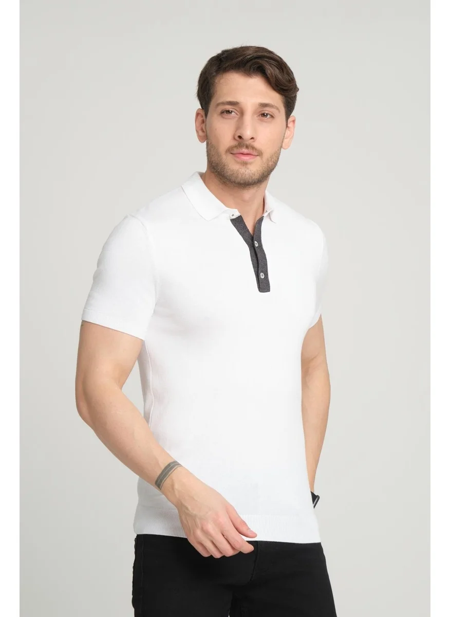 الكسندر جاردي Polo Neck T-Shirt E21-18108)