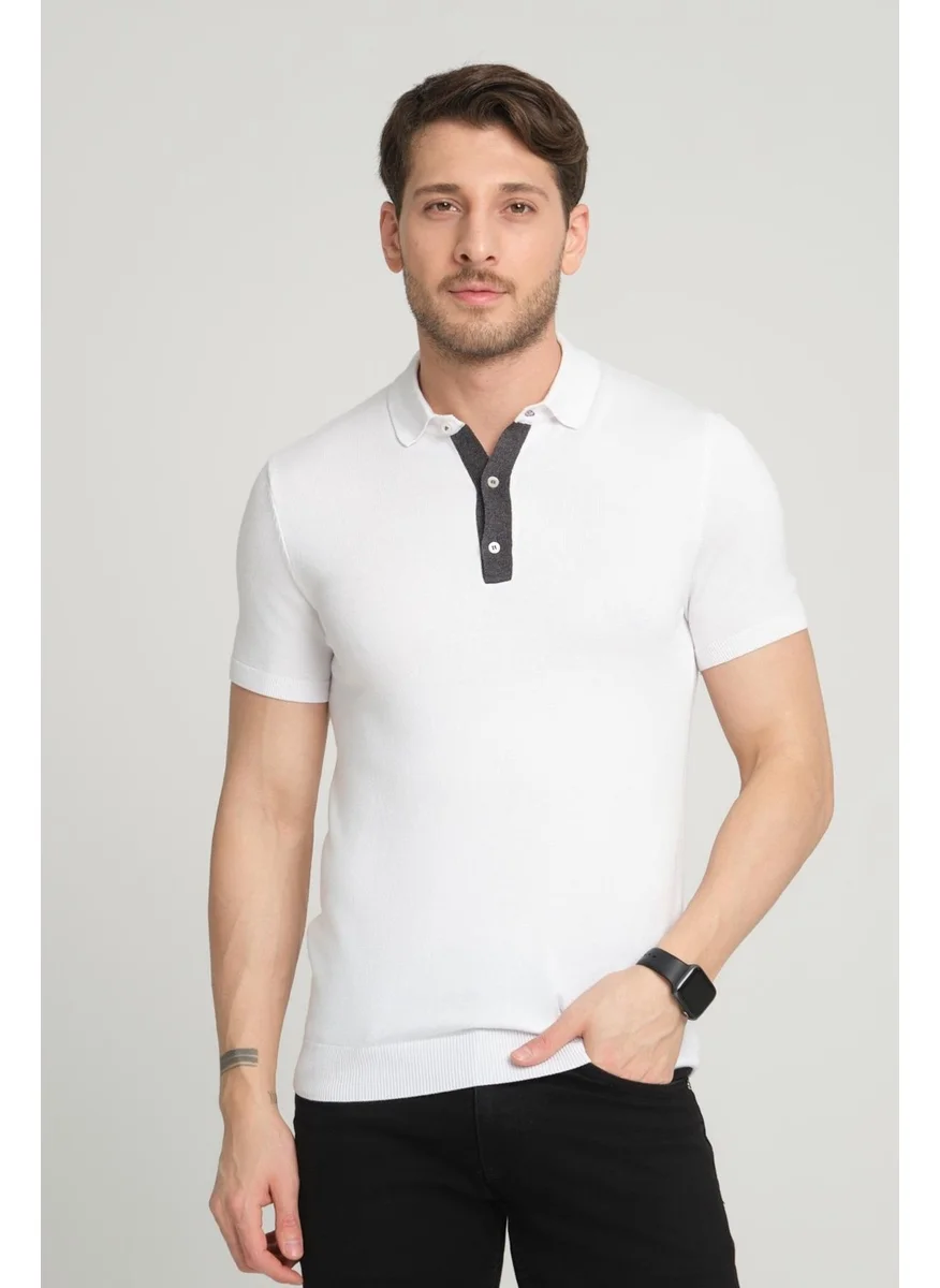 الكسندر جاردي Polo Neck T-Shirt E21-18108)