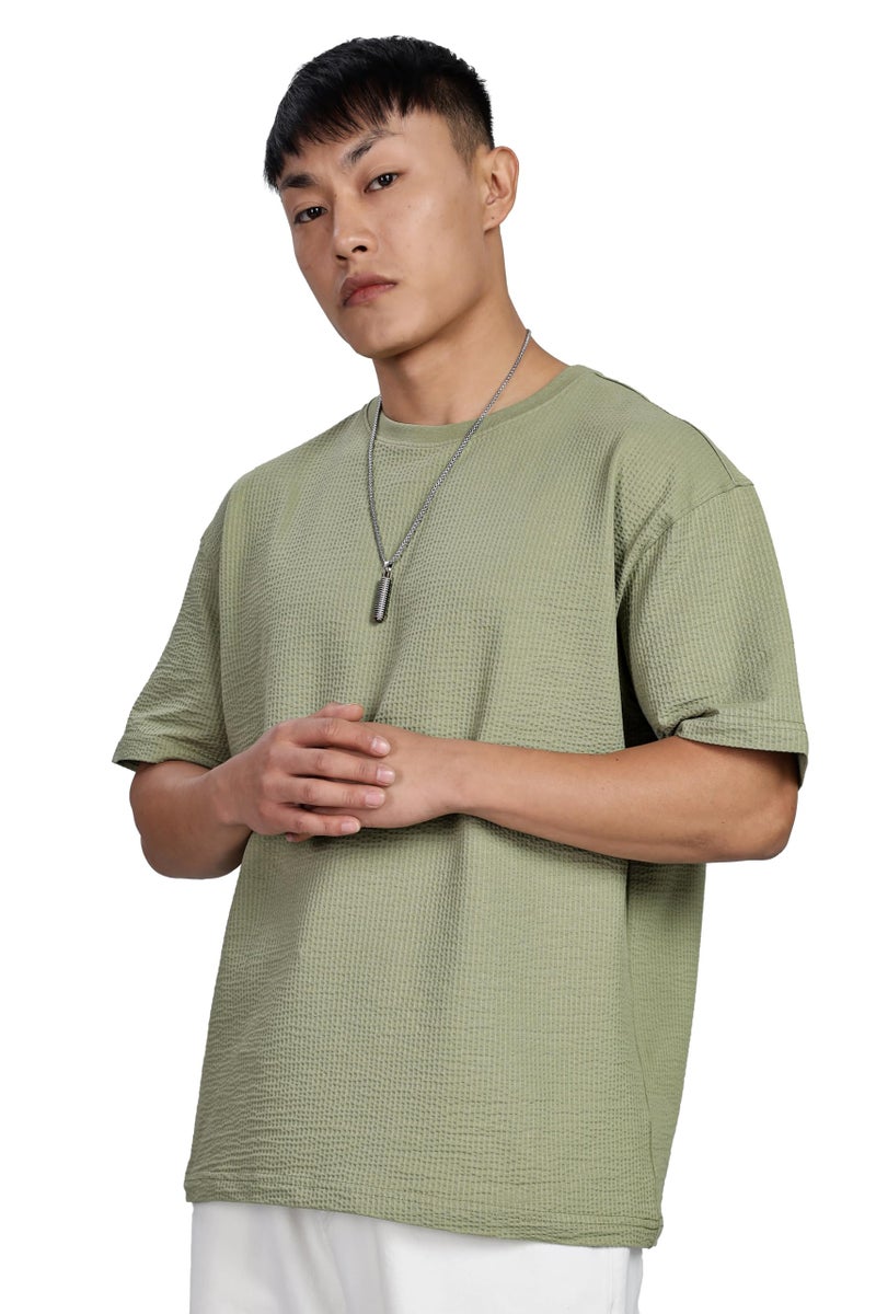 FYLTR Men's Casual Round Neck T-Shirt - Oversize Fit | Premium Cotton Blend | Half Sleeves | Soft & Stretchable | Oversized T-Shirts for Men | T-Shirts for Men - Image 5
