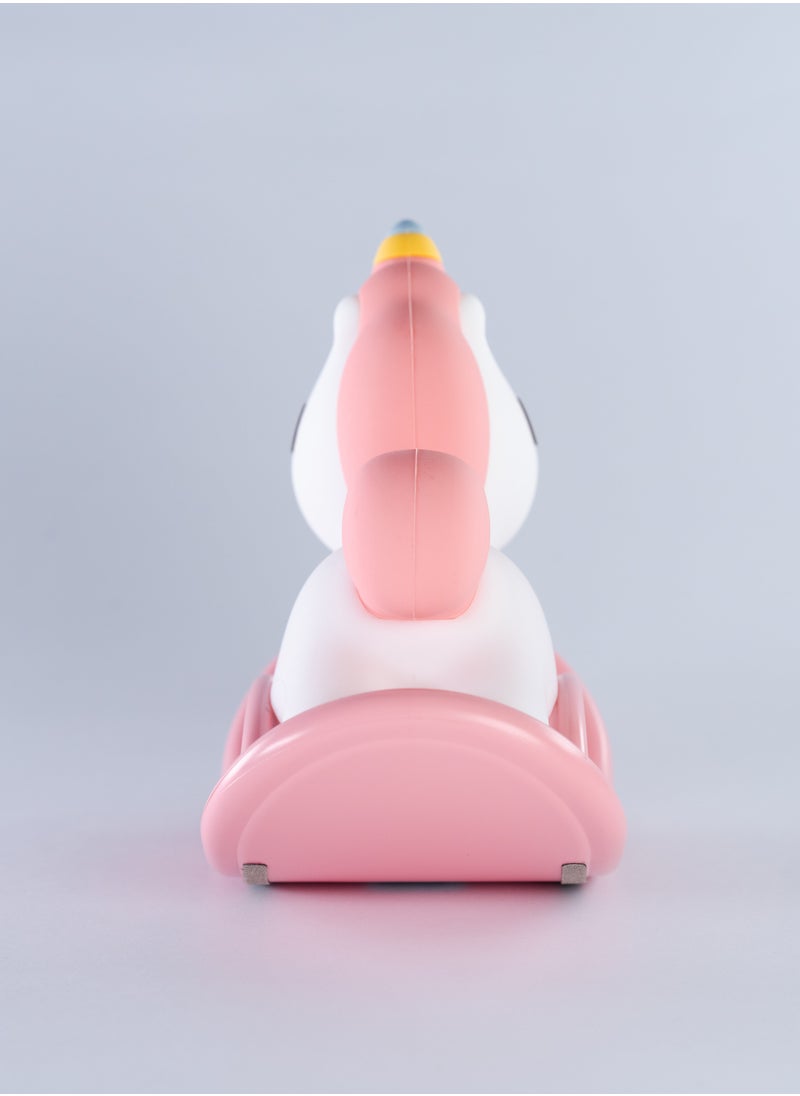 Ai Vista Unicorn Pink Rocking Horse Night Light – Touch Control, Soft & Cozy LED Light, Silicone - USB Rechargeable Girls Newborn Room Decor Silicone Cute Night Light for Kids USB Rechargeable for Children Gift Light Touch Silicone  - Image 4