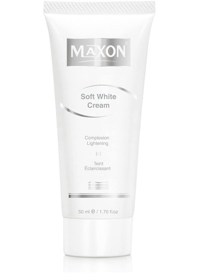 MAX-ON MAX-ON Soft White Beauty Cream 30g - Dark Circle and Acne Removal, Skin Whitening for Face & Body - Nighttime Skincare with Alpha & Kojic Acid - Suitable for Men & Women  - Image 1