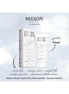 MAX-ON Soft White Beauty Cream 30g - Dark Circle and Acne Removal, Skin Whitening for Face & Body - Nighttime Skincare with Alpha & Kojic Acid - Suitable for Men & Women - pzsku/Z5BA8CC9722C33F830EE5Z/45/_/1739555128/f2cfd8a0-4bc8-420f-8fbe-593ec6af96ee