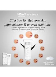 MAX-ON Soft White Beauty Cream 30g - Dark Circle and Acne Removal, Skin Whitening for Face & Body - Nighttime Skincare with Alpha & Kojic Acid - Suitable for Men & Women - pzsku/Z5BA8CC9722C33F830EE5Z/45/_/1739555135/839e1e21-6ff0-4e23-823e-b5b9456bb78e