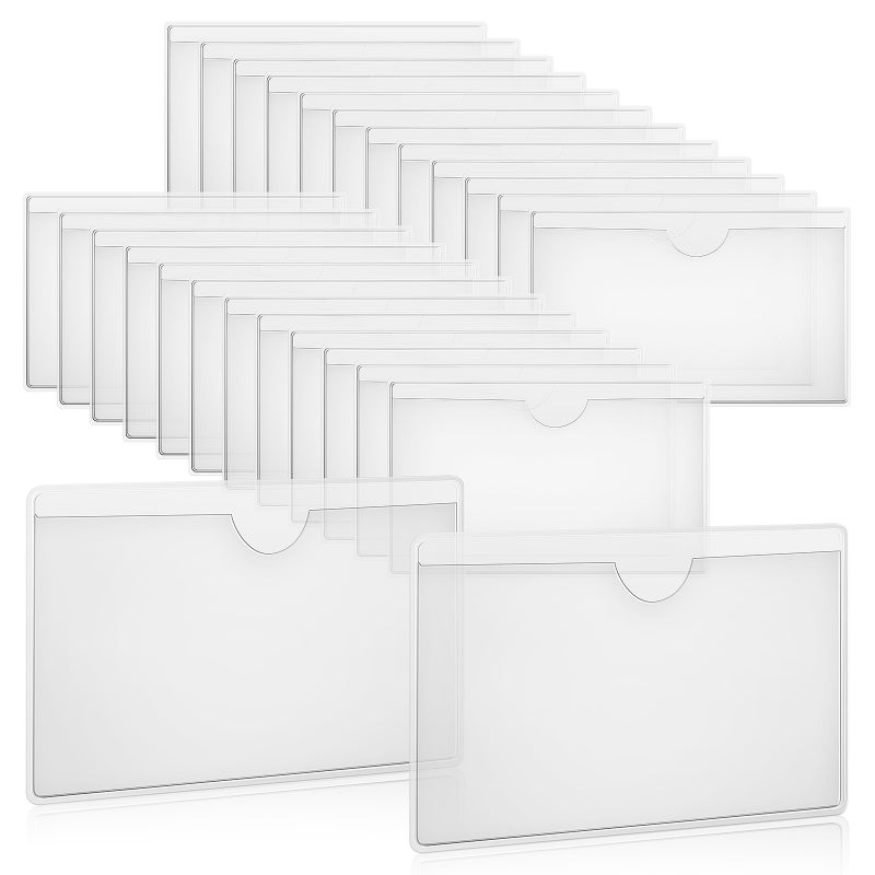 36 PCS حاملو الملصقات الذاتية لاصق أفقي بطاقة الجيوب الجيوب الأكمام بطاقة الأكمام - Image 1