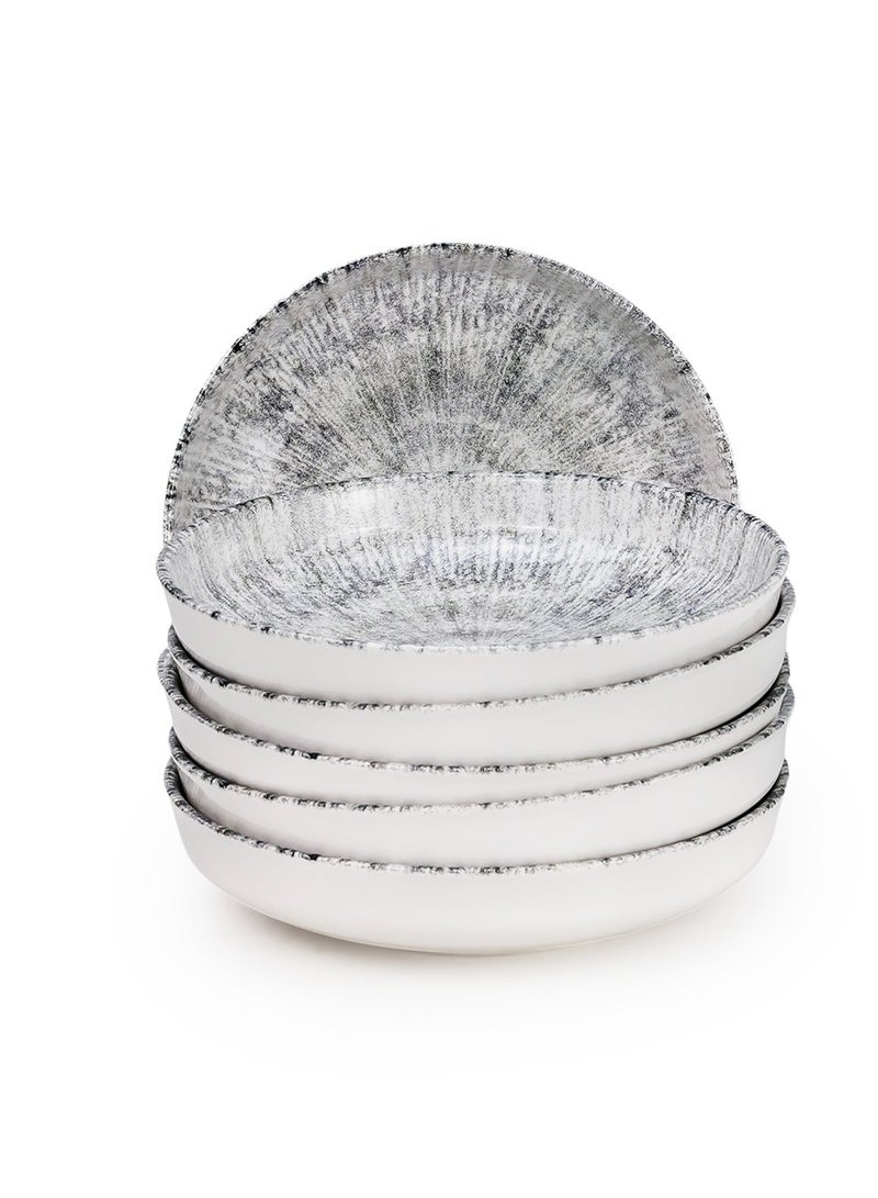 EDESSA طبق شوربة سيراميك إديسا أستين 21 سم - متعدد الألوان (طقم من 6) - Image 1