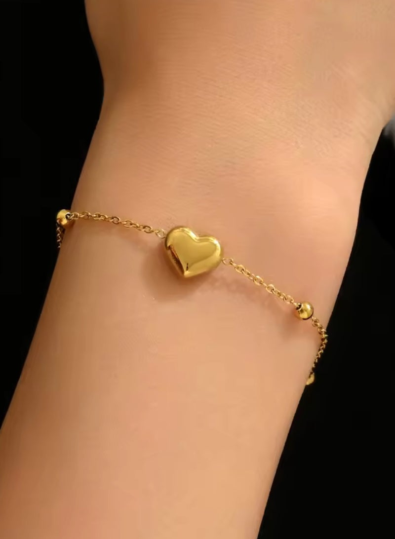 GOLDMAX Elegant Stainless Steel18k Gold Plated Bracelet For Women - Image 2