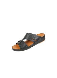 barjeel uno 008-3726 Barjeel Uno Mens Arabic Sandals BS 39 Black  - Image 1