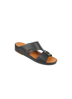 barjeel uno 008-3726 Barjeel Uno Mens Arabic Sandals BS 39 Black  - Image 2