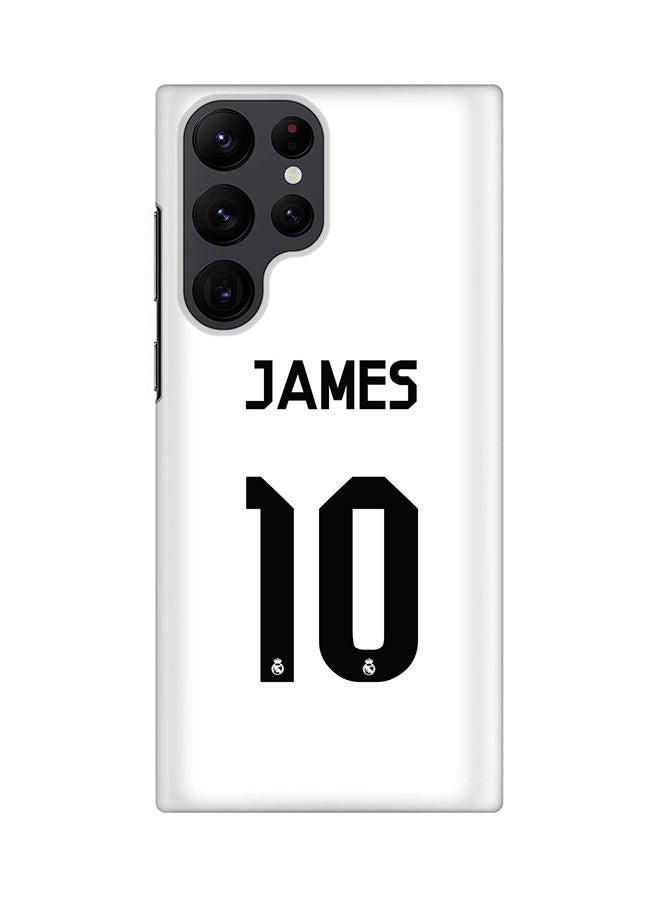 Stylizedd Case for Samsung Galaxy S22 Ultra 5G Snap Case Slim Snap Classic Series Shield Matte Finish Print - James Real Jersey - Image 1