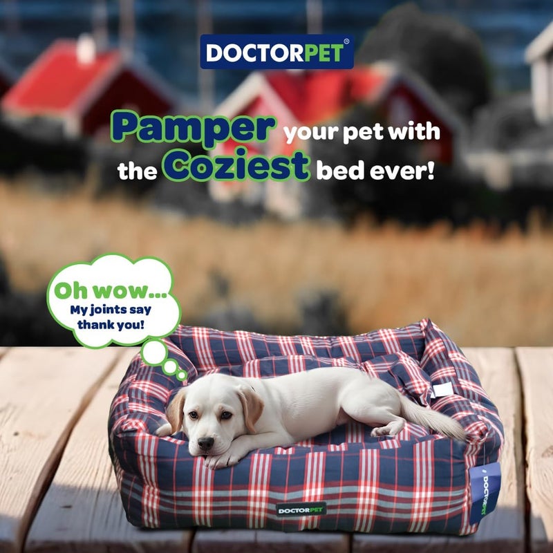 DoctorPet Doctor Pet Danish Series XLarge Rectangle Pet Bed - Image 3