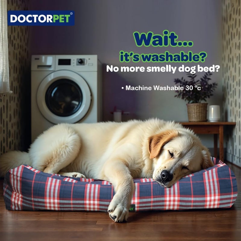 DoctorPet Doctor Pet Danish Series XLarge Rectangle Pet Bed - Image 4