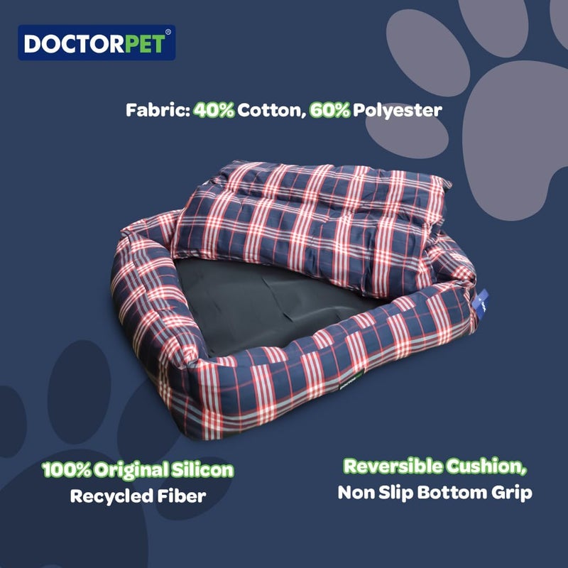 DoctorPet Doctor Pet Danish Series XLarge Rectangle Pet Bed - Image 5
