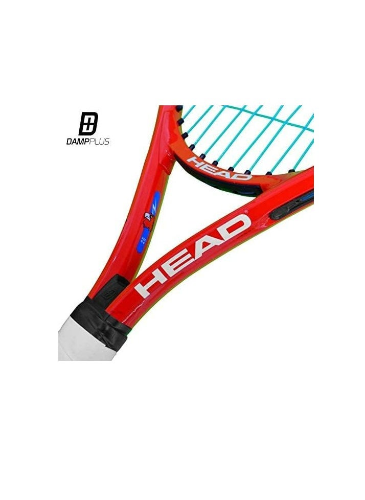 HEAD - Speed Junior 23 Strung Tennis Racquet | White and Orange | Size: 3 3/4 inches | Material: Aluminium | For Junior | Lightweight | Stronger and Durable - Image 1