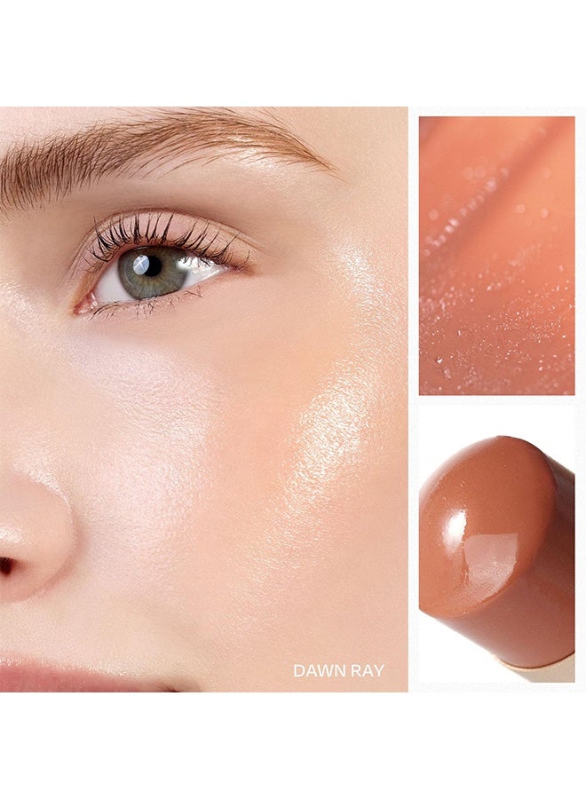 هينس بلسم الإشراقة True Dimension بسعة 10 جرام - هايلايتر للوجه بلمسة طبيعية لامعة، كريم خدود، قلم كونتور، مظهر متوهج طبيعي، بلسم لامع بلون شفاف يتناسب مع لون البشرة، ملمس رفيع، قلم مكياج متعدد الاستخدامات (Dawn Ray، TP002) - Image 3