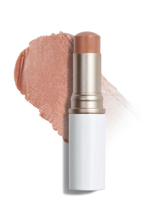 هينس بلسم الإشراقة True Dimension بسعة 10 جرام - هايلايتر للوجه بلمسة طبيعية لامعة، كريم خدود، قلم كونتور، مظهر متوهج طبيعي، بلسم لامع بلون شفاف يتناسب مع لون البشرة، ملمس رفيع، قلم مكياج متعدد الاستخدامات (Dawn Ray، TP002) - Image 1