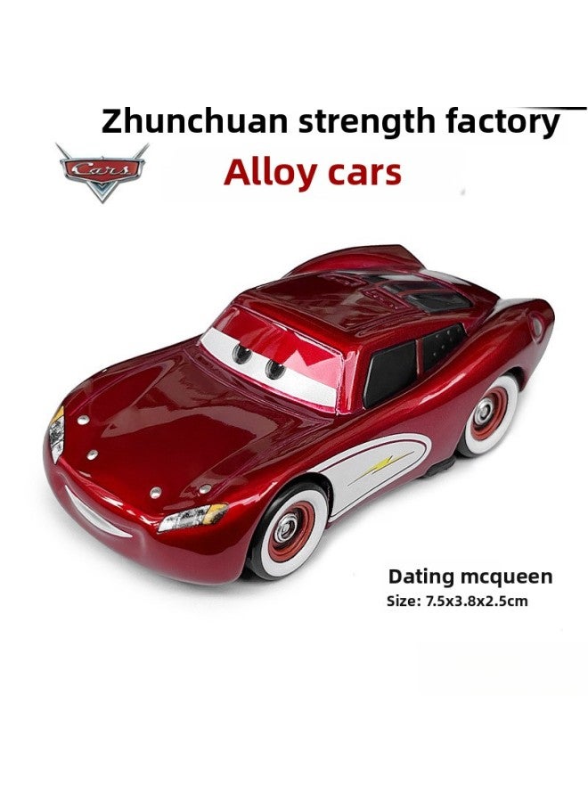 سيارة سباق قصة خلفية سيارة Lightning McQueen Die Alloy Car Model Car Boy Toy سيارة رياضية اللون: أزرق فاتح صاروخ مايك - سكوتر