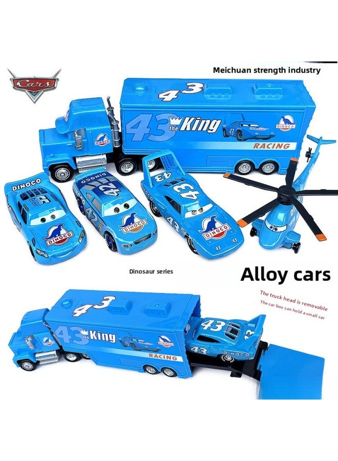 سيارة سباق قصة خلفية سيارة Lightning McQueen Die Alloy Car Model Car Boy Toy سيارة رياضية اللون: أزرق فاتح صاروخ مايك - سكوتر