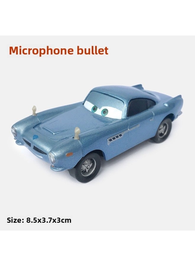 سيارة سباق قصة خلفية سيارة Lightning McQueen Die Alloy Car Model Car Boy Toy سيارة رياضية اللون: أزرق فاتح صاروخ مايك - سكوتر