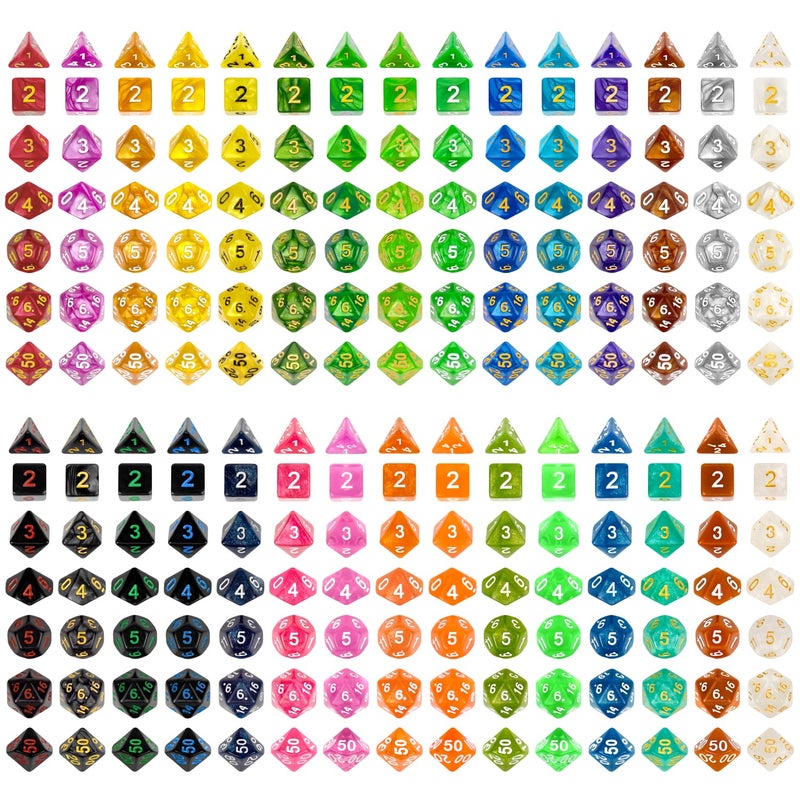 Thyores 30 Set DND DoubleColors Polyhedron Dice Set for Dungeons and Dragons DD RPG MTG Table Games D4 D6 D8 D10 D D12 D20 30 Colors Dice 210 Pieces - Image 3