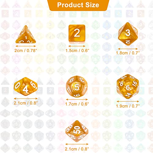 Thyores 30 Set DND DoubleColors Polyhedron Dice Set for Dungeons and Dragons DD RPG MTG Table Games D4 D6 D8 D10 D D12 D20 30 Colors Dice 210 Pieces - Image 5