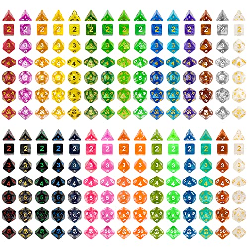 Thyores 30 Set DND DoubleColors Polyhedron Dice Set for Dungeons and Dragons DD RPG MTG Table Games D4 D6 D8 D10 D D12 D20 30 Colors Dice 210 Pieces - Image 1