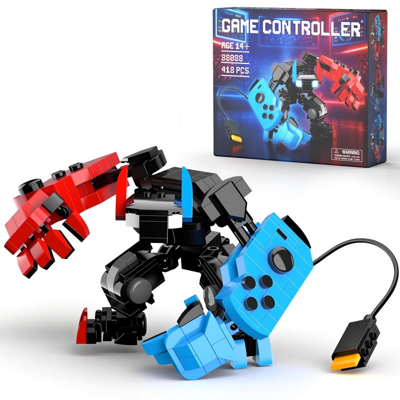 HIGH GODO Mech Building Set Classic Game Controller Robot Building Blocks with Posable Head Hands Legs Cool Toys Gifts Ideas for Adults Teens Age 14 and Game Fans 418 PCS - Image 3