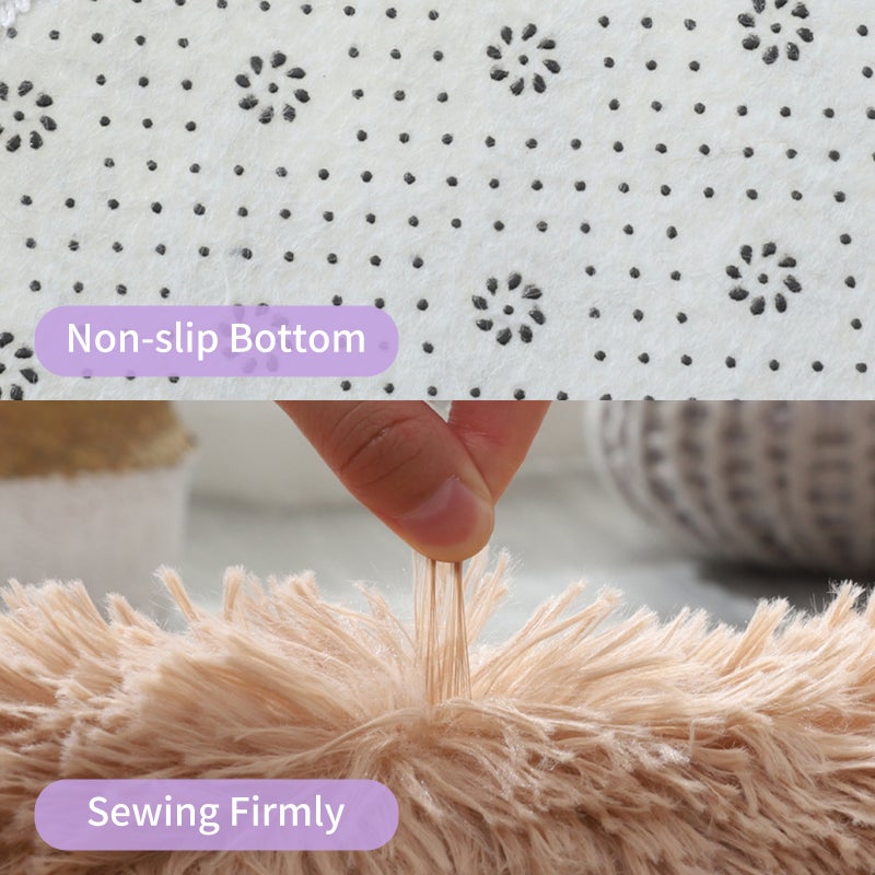 Non Slip Bath Mat Set: Yellow 3-Piece Soft Polyester Blend - Water Absorbent Thick Easy Clean Bath Rug for Home Bathroom Shower Bathtub Floor - Image 3