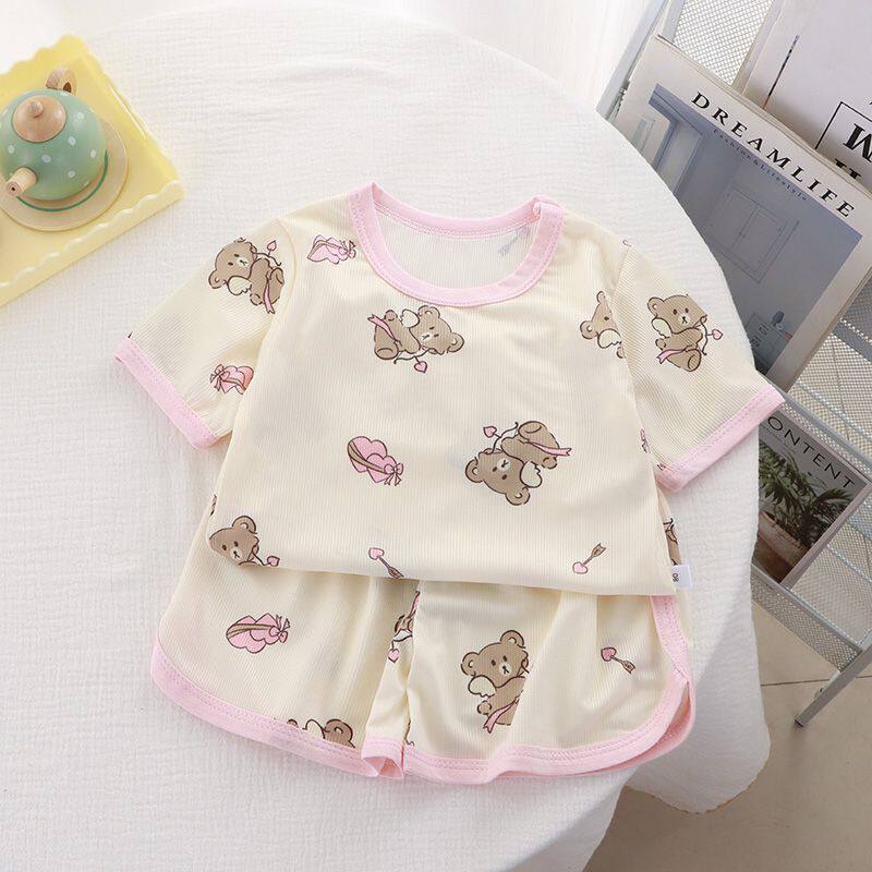 Children's Cartoon Print Pajama Shorts - Image 3