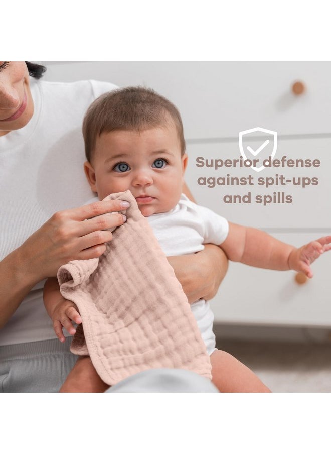 Comfy Cubs - Comfy Cubs Muslin Burp Cloths Large 100% Cotton Hand Washcloths for Babies, Baby Essentials 6 Layers Extra Absorbent and Soft Boys & Girls Baby Bibs & Burp Cloths Set (Multicolor, 10-Pack, 20" X10") - Image 1