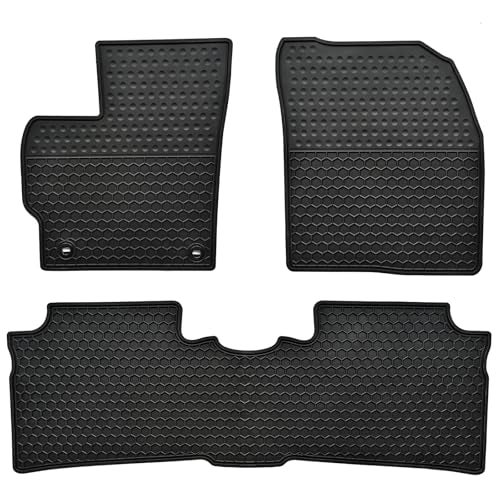 Megiteller Car Floor Mats Custom Fit for Toyota Prius 2015 2014 2013 2012 2011 2010 Odorless Washable Heavy Duty Rubber All Weather Floor Liners Set Black - Image 1